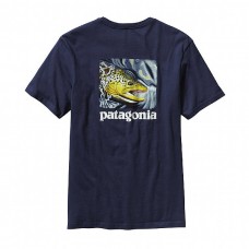 Футболка Patagonia World trout catch t-sh classic navy