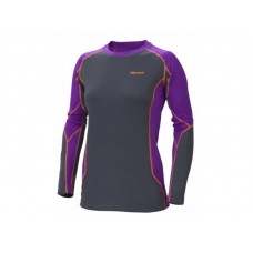 Термобелье Marmot W`ms Midweight crew ls Vibr. Purple/Dk St верх